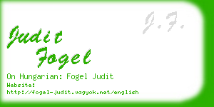 judit fogel business card